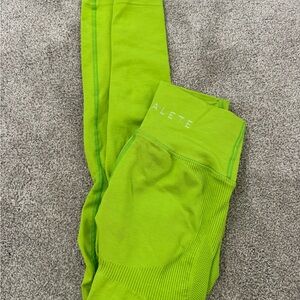 Lime green alphalete leggings